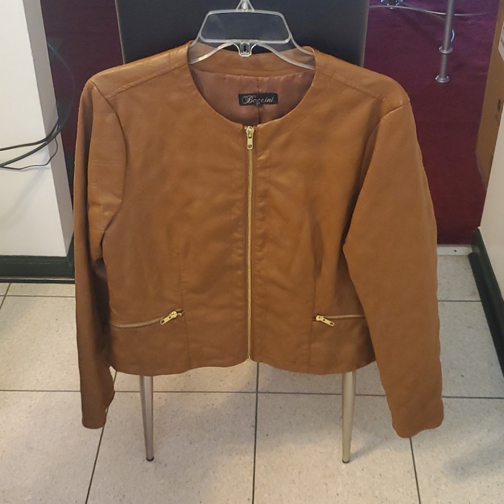 Faux Leather Jacket